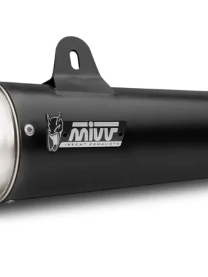 2 Silencer MIVV GHIBLI M.011.SGB Černě lakovaná nerezová ocel Aktuální
