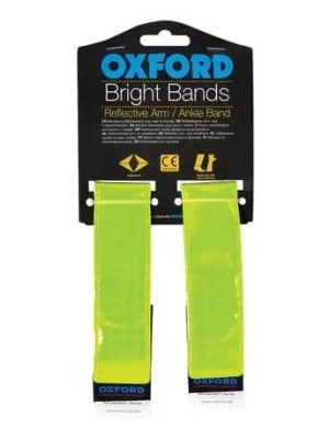 Víkendová Akce Reflexní pásky Bright Bands na suchý zip, OXFORD (žlutá fluo, pár)