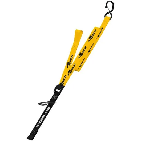 Výprodej Upínací popruhy s rychloupínací spojkou (šířka 38 mm / délka 2 m / nosnost 550 kg), RTECH (1 pár, žlutý)