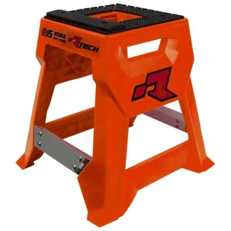 Stojan MX R15 (technopolymer / hliník), RTECH (neon oranžová/černá) Víkendová Akce