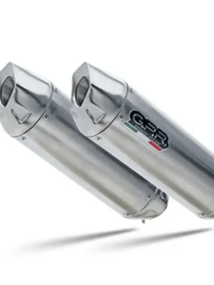 Akce Dvojitá koncovka výfuku Slip-on GPR FURORE-X INOX D.26.FXSC Matná černá zahrnuje odnímatelné dB killery a spojovací svody