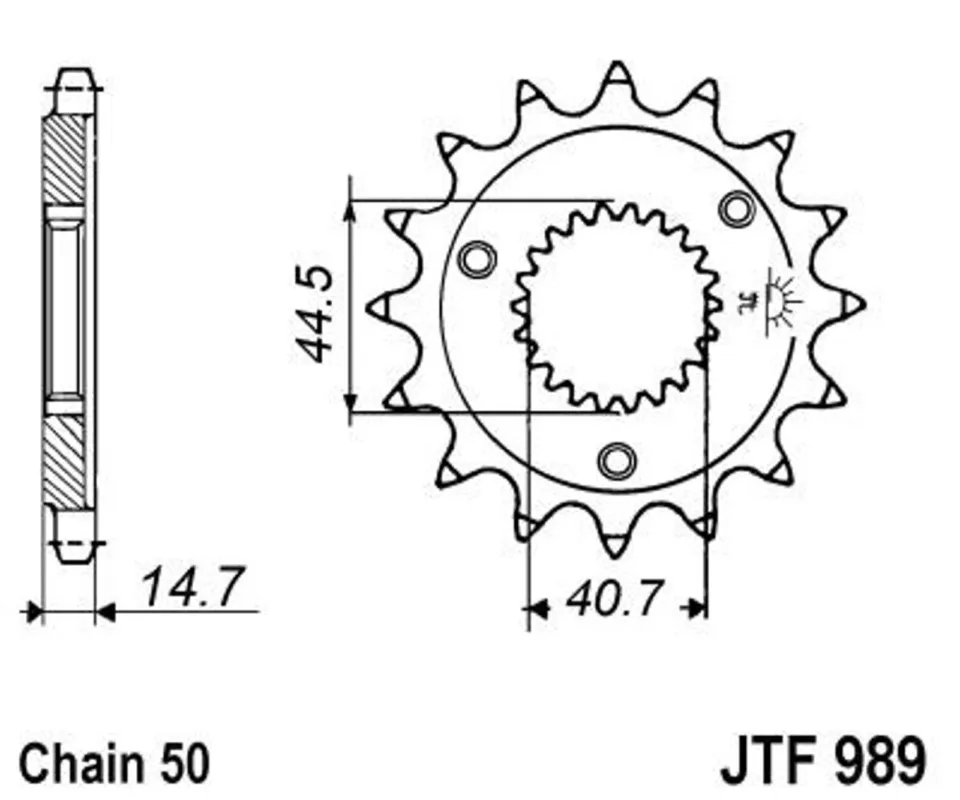 Odeslání Ihned Řetězové kolečko JT JTF 989-21 21 zubů, 530