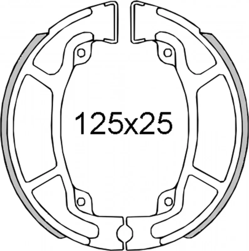 Brzdové čelisti RMS 225120471 Oblíbený