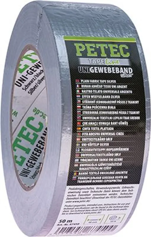Rychlé Dodání 50MTR UNI-GEWEBEBAND SILBER
