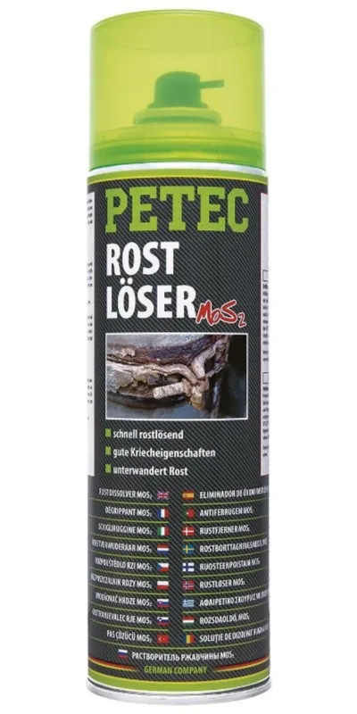 PETEC 70050 Uvolňovač zarezivělých šroubů a součástí s MoS2 0,5L Dokud Zásoby Vydrží