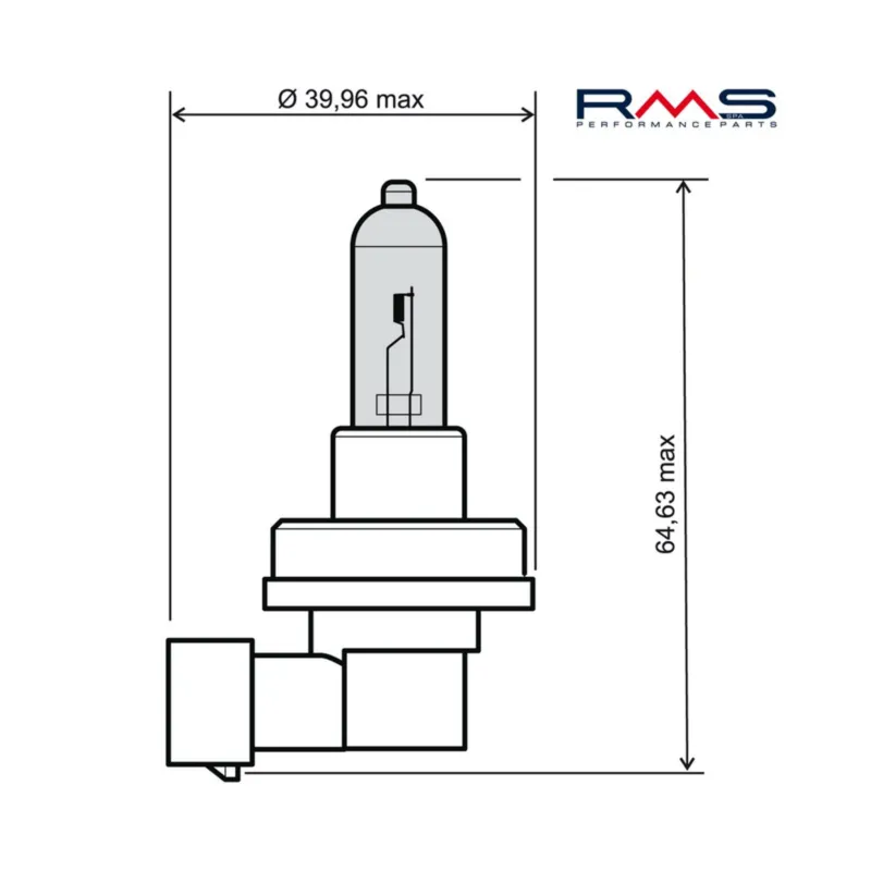 Zlevněný Žárovka RMS 246510070 12V 35W, H8 modrá