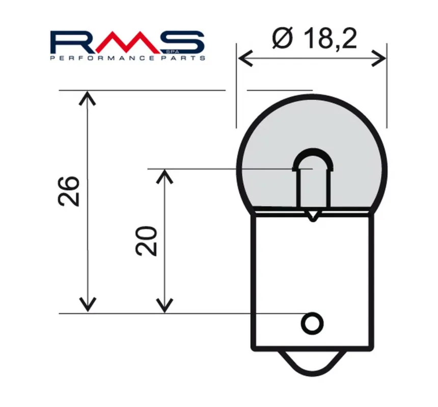 Žárovka RMS 246510211 12V 10W, BA15S oranžová Nejlepší Cena