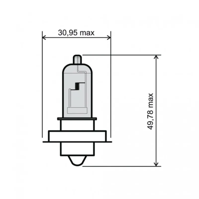 Přední světlo RMS 246510435 P26S 12V 20W Horká Nabídka