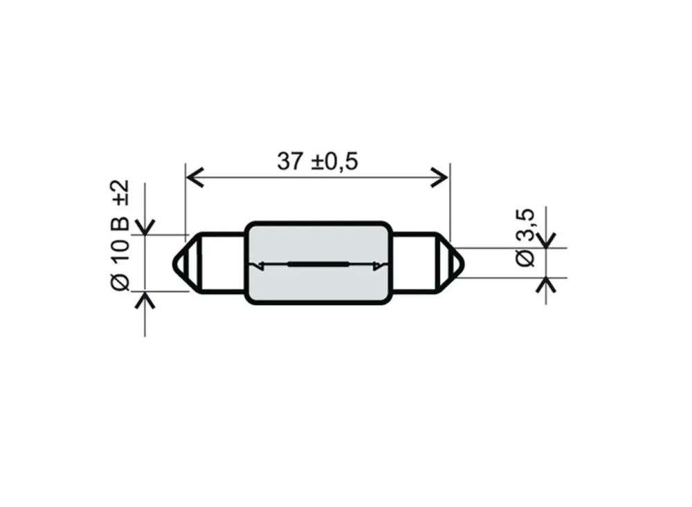 Přední světlo RMS 246510161 T11x39 12V 10W Doprava Zdarma