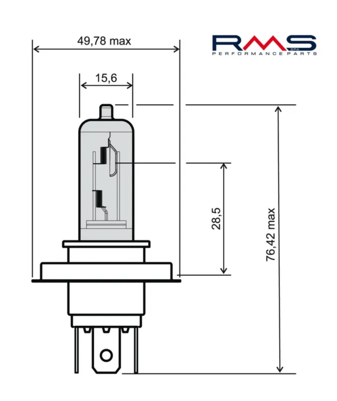 Nová Kolekce Přední světlo RMS 246510180 HS1 12V 35/35W