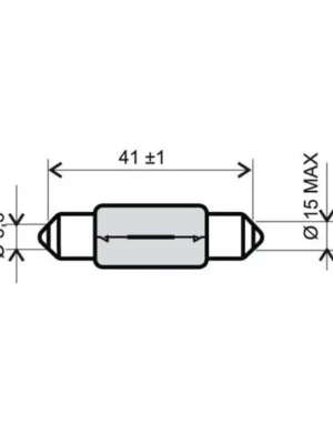 Cenová Bomba Žárovka FLOSSER 246510136 6v 18W T15x44
