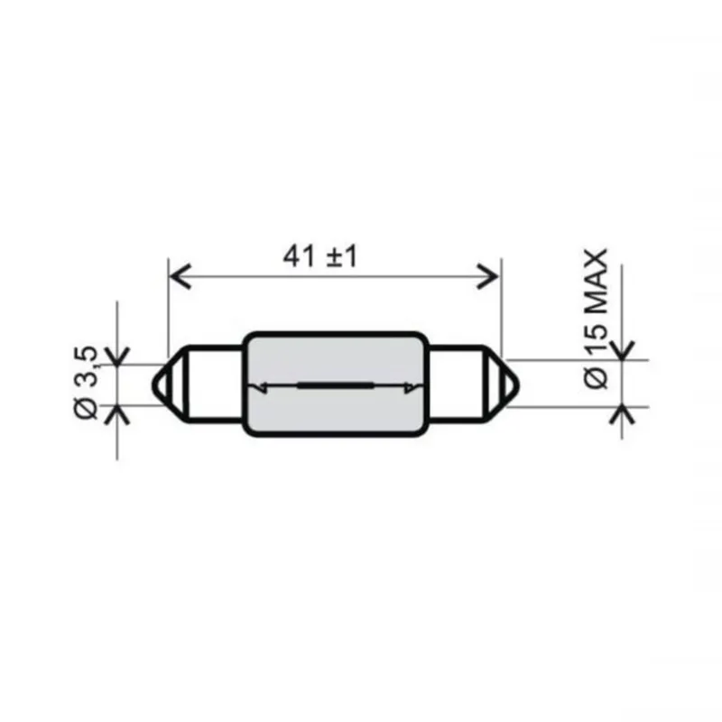 Cenová Bomba Žárovka FLOSSER 246510136 6v 18W T15x44