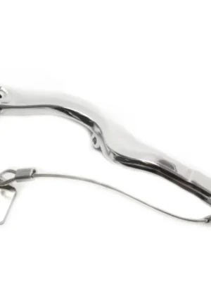 Brzdový pedál MOTION STUFF 83P-0601002 silver body, black steel fixed tip Pevný hrot z oceli Levný