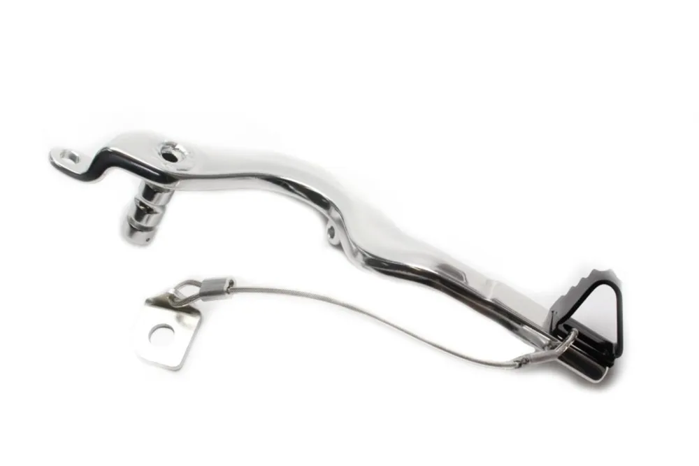 Brzdový pedál MOTION STUFF 83P-0601002 silver body, black steel fixed tip Pevný hrot z oceli Levný