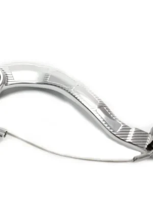 Brzdový pedál MOTION STUFF 83P-0821002 silver body, black steel fixed tip Pevný hrot z oceli Jen Po Omezenou Doba