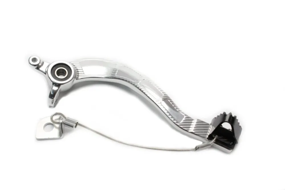 Brzdový pedál MOTION STUFF 83P-0821002 silver body, black steel fixed tip Pevný hrot z oceli Jen Po Omezenou Doba