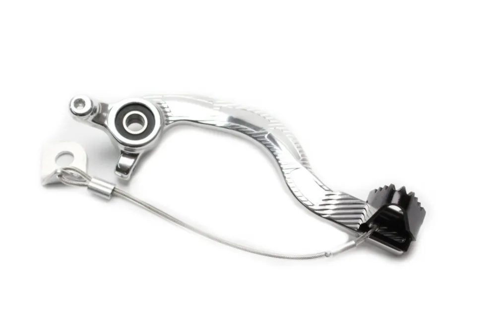 Brzdový pedál MOTION STUFF 83P-0831002 silver body, black steel fixed tip Pevný hrot z oceli Aktuální