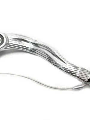Brzdový pedál MOTION STUFF 83P-0851002 silver body, black steel fixed tip Pevný hrot z oceli Výhodná Nabídka