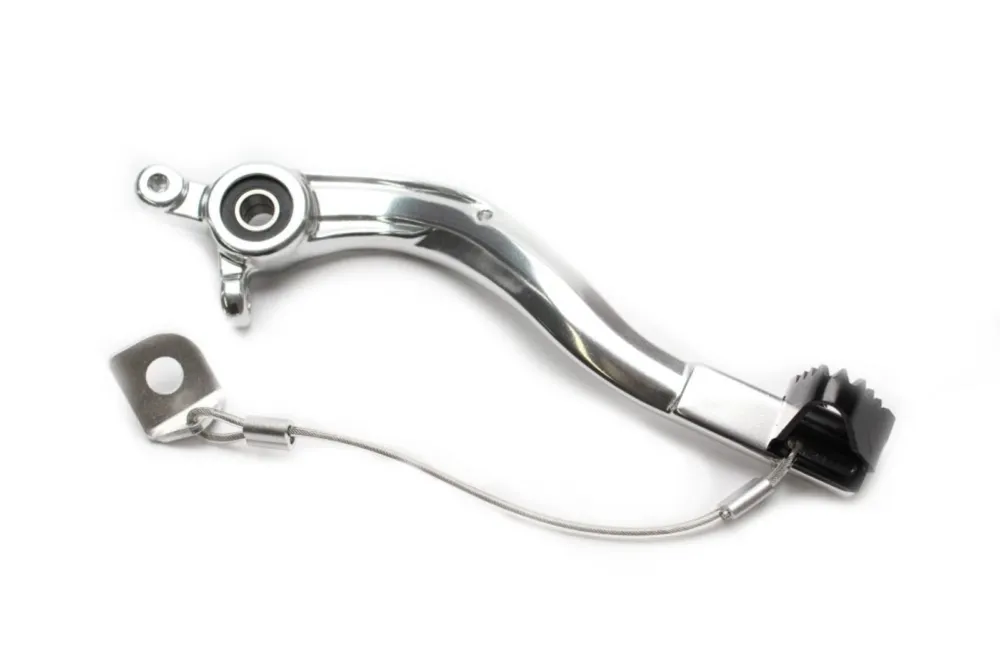 Brzdový pedál MOTION STUFF 83P-0881002 silver body, black steel fixed tip Pevný hrot z oceli Speciální Cena