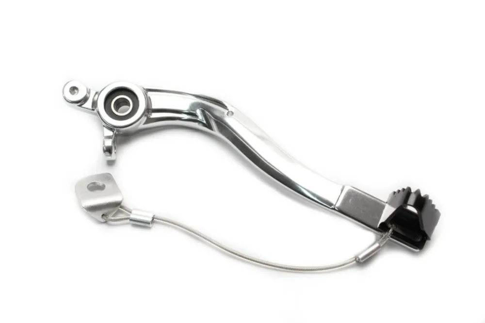 Brzdový pedál MOTION STUFF 83P-0930102 silver body, black steel fixed tip Pevný hrot z oceli Značkový