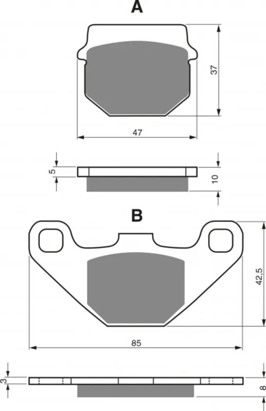 Akce Brzdové destičky GOLDFREN 042 S33 OFF-ROAD FRONT