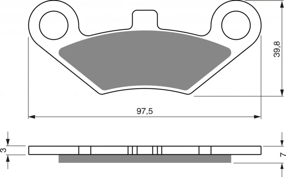 Ihned K Objednání Brzdové destičky GOLDFREN 284 S33 OFF-ROAD FRONT
