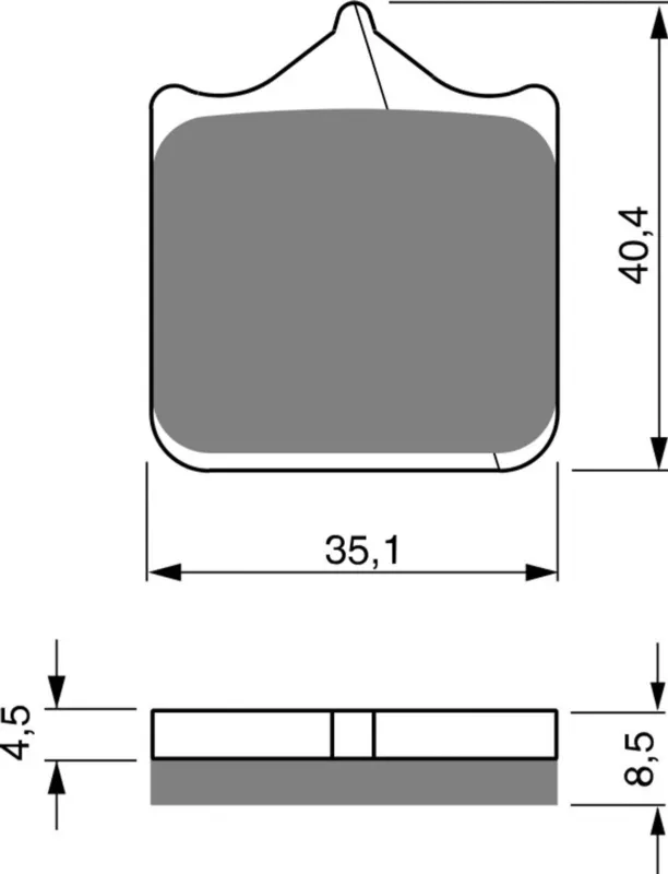 Aktuální Brzdové destičky GOLDFREN 304 GP6 (1 set = 4 pcs)
