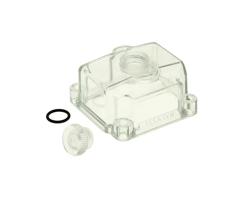 Cenová Bomba float bowl Malossi Dellorto carburetor - transparent