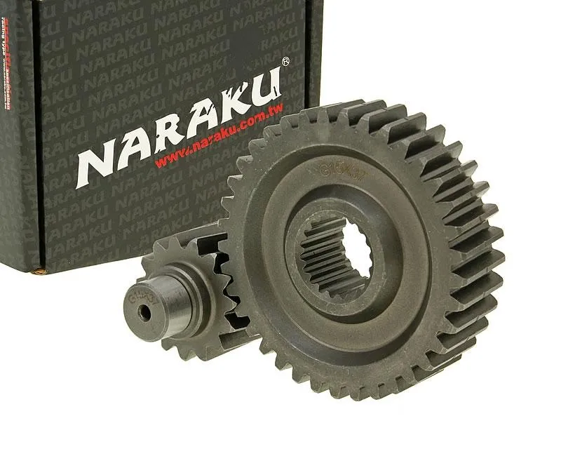 Sekundární převod Naraku Racing 15/37 +20% - GY6 125, 150ccm 152/157QMI Tovární Cena