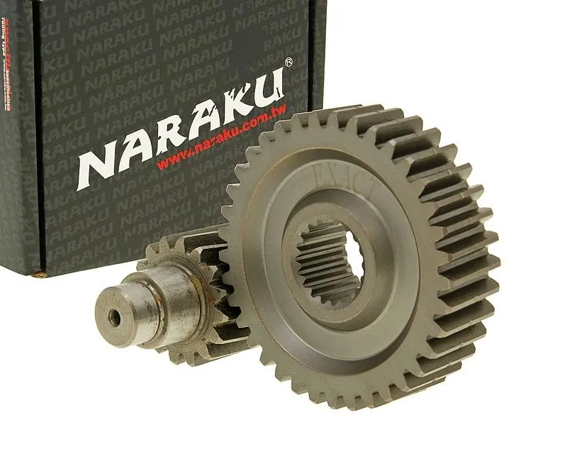 Sekundární převod Naraku Racing 16/37 +25% - GY6 125, 150ccm 152/157QMI Cenová Bomba