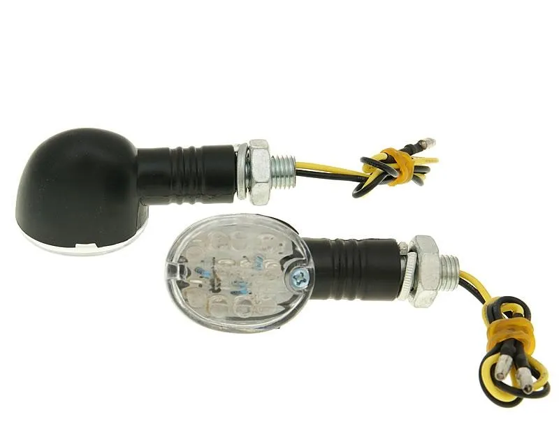 Sada blinkrů M10 závit LED černá Výprodej