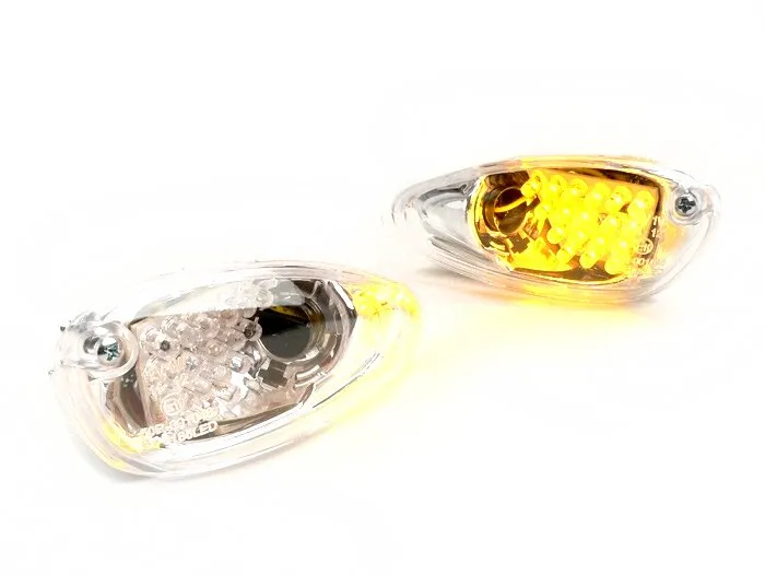 Originální sada 2 LED blinkrů pro Gilera Runner do roku 2005, oranžová Nízká Cena