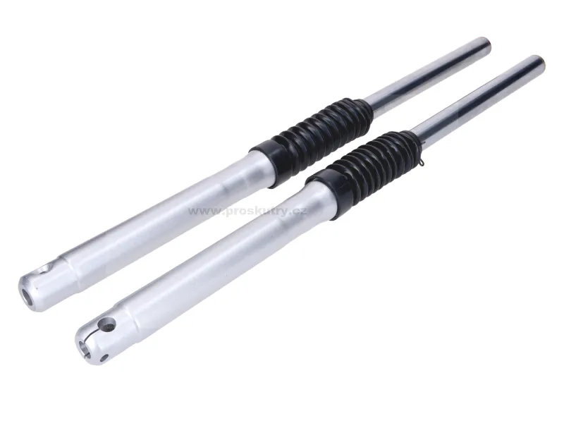 Top Prodej Sada stříbrných předních tlumičů s měchy pro Simson S50, S51, S53, S70, S83