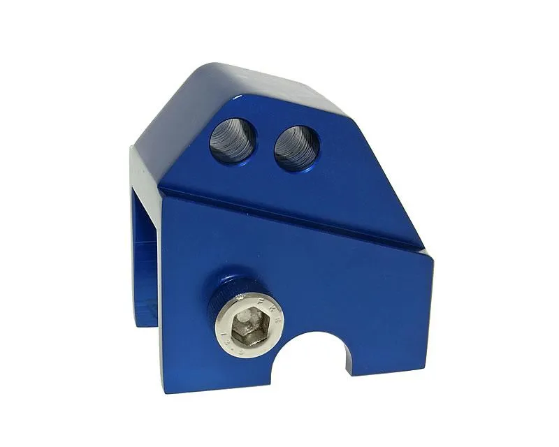 Must-Have Zvedací adaptér tlumiče CNC – 2 polohy, modrý (pro Piaggio)