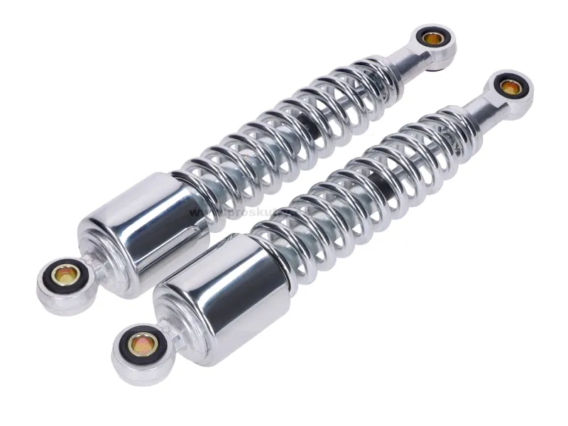 Tlumiče pérování 280mm 10mm chromované pro Yamaha FS1 50 75-80 ( 1Y1-22210-20-93) Výhodná Nabídka