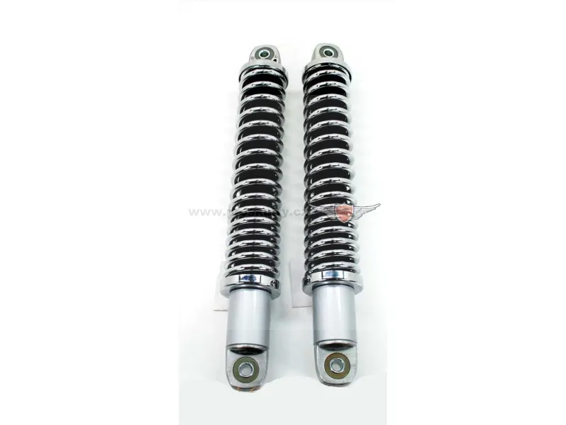 Ihned K Objednání Sportovní tlumiče 310mm stříbrné s 8mm pouzdry pro Zündapp GTS, C 50 Sport, KS 50, Hercules, Kreidler, Puch Mofa, Moped