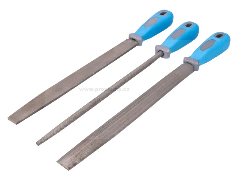 Sada pilníků na kov 250mm 3 kusy Rychlé Dodání