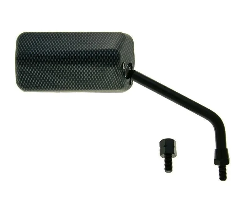 Nejprodávanější Zrcátko F1 pravé M8 dlouhý závit vč. adaptéru, karbonový matný vzhled