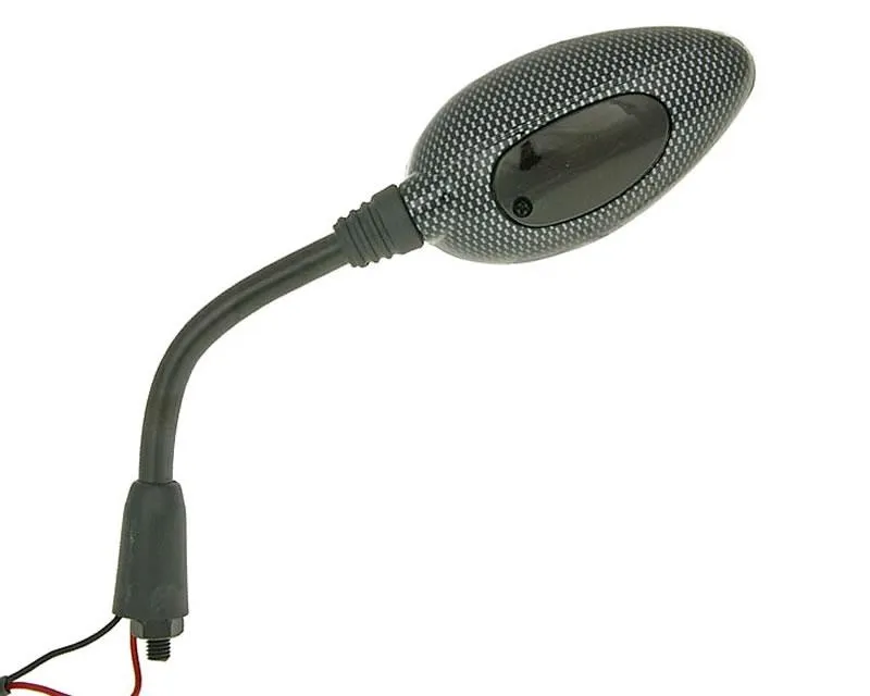 Nakupujte Hned Zrcátko Streetlight tmavé na pravé straně, závit M8, styl, karbon